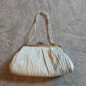 La Regale Silver Evening Clutch